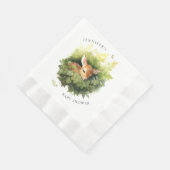 Waterverf Slapen Herten Baby shower Servet (Hoek)