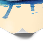 Waterverf Slapen Kat Theepot Perfect Poster (Hoek)