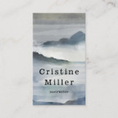 Waterverf slechte bergen visitekaartje (Voorkant)