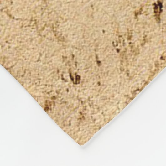 Waterverf Sleeping Fox Fleece Blanket (Hoek)