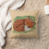 Waterverf Sleepy Fox Pillow Kussen (Deken)