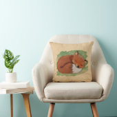 Waterverf Sleepy Fox Pillow Kussen (Stoel)