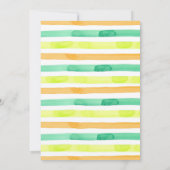 Waterverf Sleepy Kitten Het is een Baby shower van Kaart (Achterkant)