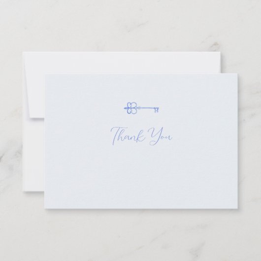 Waterverf Sleutel Sorority Note Kaart (Voorkant)