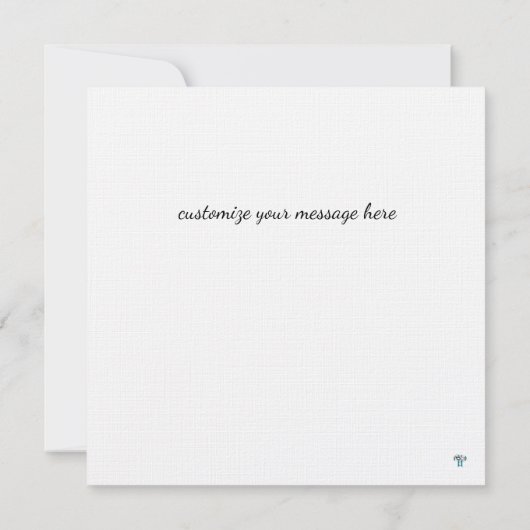 Waterverf sleutel tot mijn hart Hartelijk dank Bedankkaart (Achterkant)