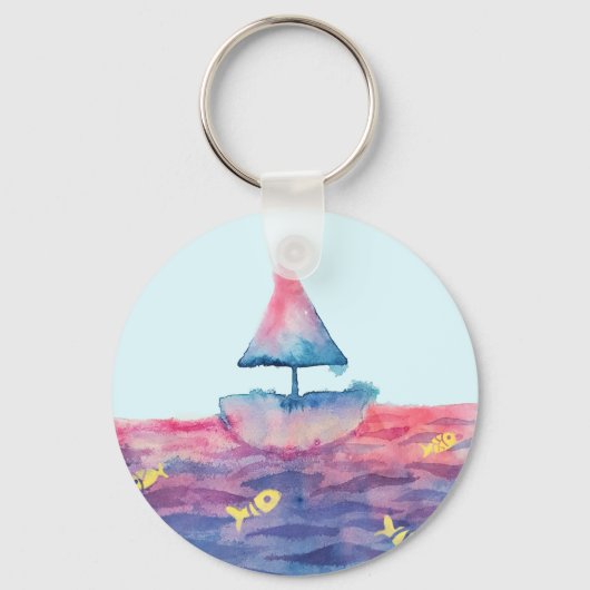 Waterverf Sleutelhanger (Voorkant)