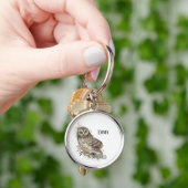 Waterverf Sleutelhanger Natuur vogelpest (Hand)