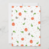 Waterverf Slice Pizza Verjaardagsfeestuitnodiging Kaart (Achterkant)