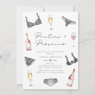 Waterverf slipjes & Prosecco Vrijgezellenfeest Kaart