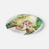 Waterverf Slither Snake Verjaardag Papieren Bordje (Gekanteld)