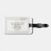 Waterverf Sloth Moon Crown Bagagelabel (Achterkant horizontaal)