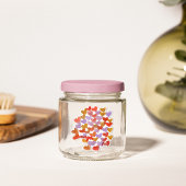 Waterverf smeltende harten - retro palet sticker