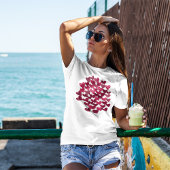 Waterverf smeltende harten - viva magenta t-shirt