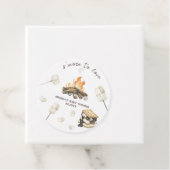 Waterverf S'more Baby shower Bedankjes Labels (In situ)