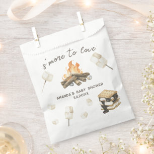 Waterverf S'more Baby Shower Bedankzakje