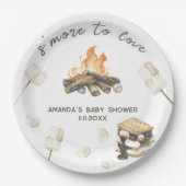 Waterverf S'more Baby shower Papieren Bordje (Voorkant)