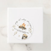 Waterverf S'more Baby shower - Pop het Bedankjes Labels (In situ)