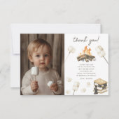 Waterverf S'more Fun Verjaardag Dank u Bedankkaart (Voorkant)