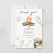 Waterverf S'more Fun Verjaardag Dank u Bedankkaart (Voorkant)