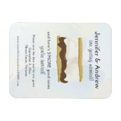 Waterverf S'mores Blue Save the Date Magneet (Horizontaal)