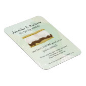 Waterverf S'mores Green Save the Date Magneet (Rechterzijde)