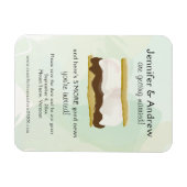 Waterverf S'mores Green Save the Date Magneet (Horizontaal)