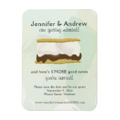 Waterverf S'mores Green Save the Date Magneet (Verticaal)