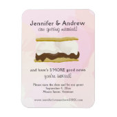 Waterverf S'mores Roze sparen de Datum Magneet (Verticaal)