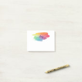 Waterverf Smudge Post it Notes (Op bureau)