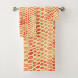 Waterverf Snake Print Bad Handdoek