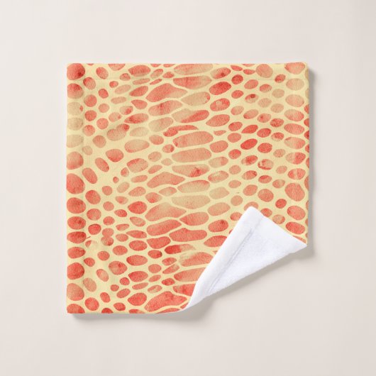 Waterverf Snake Print Bad Handdoek (Wasdoekje)