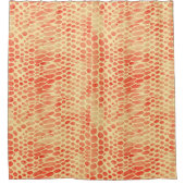 Waterverf Snake Print Douchegordijn (Voorkant)