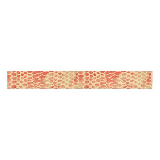 Waterverf Snake Print Grosgrain Lint (Voorkant)
