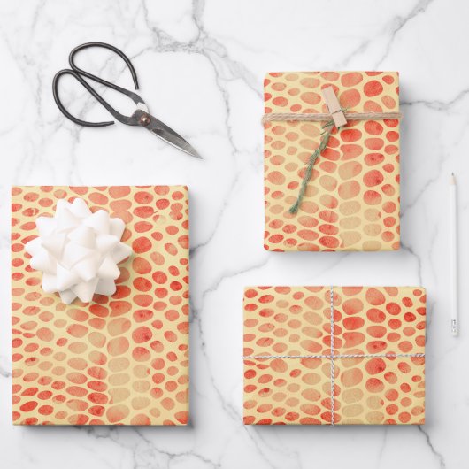 Waterverf Snake Print Inpakpapier Vel (Voorkant)