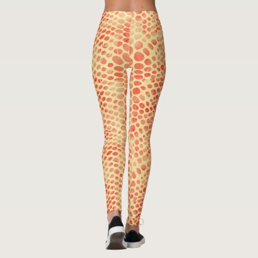 Waterverf Snake Print Leggings (Achterkant)