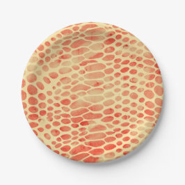 Waterverf Snake Print Papieren Bordje