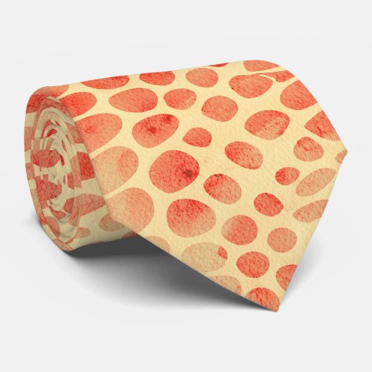 Waterverf Snake Print Stropdas (Opgerold)