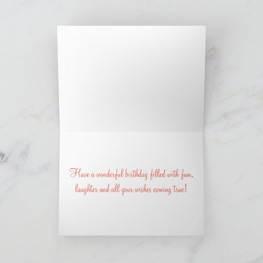 Waterverf Snapdragons Birthday Grandma Kaart (Binnen)