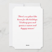 waterverf sneeuw scène kerstkaart (Achterkant)