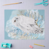 Waterverf sneeuwbalkunst tissuepapier (Craft)