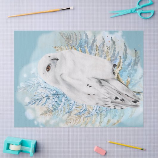 Waterverf sneeuwbalkunst tissuepapier (Craft)