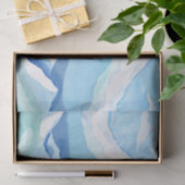 Waterverf sneeuwbergen Natuur illustratie Tissuepapier (Geschenk)