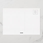 Waterverf Sneeuwberglandschap met pijnbomen Folie Feestdagenkaart (Achterkant)