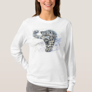 Waterverf sneeuwblaasjes t-shirt