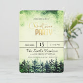 Waterverf Sneeuwdennenbos Kaart (Staand voorkant)