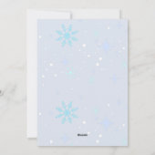 Waterverf Sneeuwdorp Winterlandschap Feestdagenkaart (Achterkant)