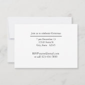 Waterverf Sneeuwlandschap Kerst Kaart (Achterkant)