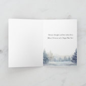 Waterverf sneeuwman en vrolijke kerstgroet kaart (Binnen)