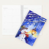 Waterverf sneeuwman Kerst Nieuwjaar Planner (Display)