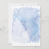 Waterverf sneeuwman kerstfeest kaart (Achterkant)